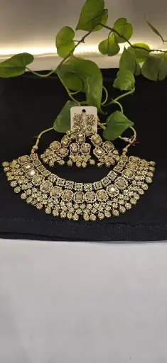 necklace and earrings