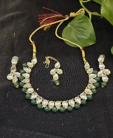 necklace and earrings